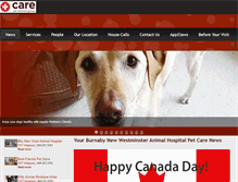 Tablet Screenshot of carepetwellness.com